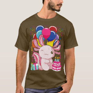 Camiseta Cumpleaños Salamander Mascota anfibio mexicano Axo