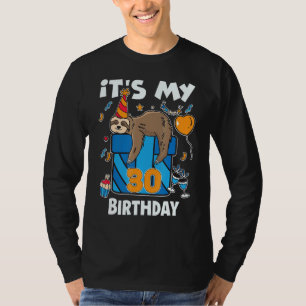Camiseta Cumpleaños Sloth con Él y sus 30 años