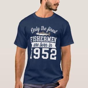 Camiseta Cumpleaños T Fines Pescadores Nacidos En 1952 70º