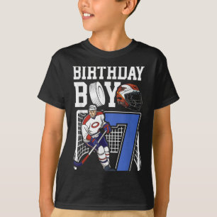 Camiseta Cumpleaños Temático de Hockey sobre Hielo para Niñ
