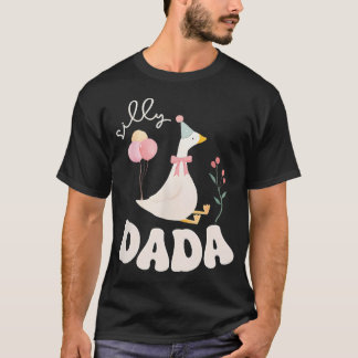 Camiseta Cumpleaños Tonto Papá Familia Ganso Tonto