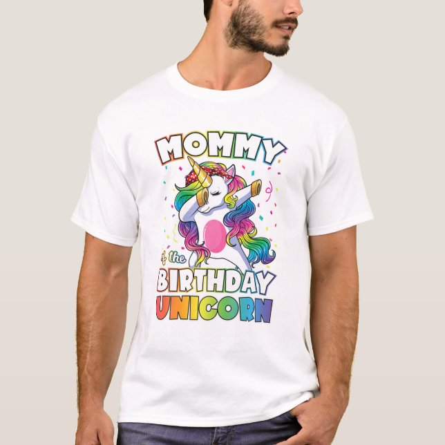 Camiseta cumpleaños Unicorn Dabbing (Anverso)