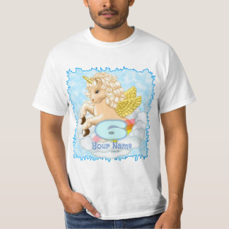 Camiseta Cumpleaños Unicorn de 6 años