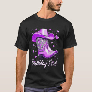 Camiseta Cumpleaños Vaquera Fiesta de Cumpleaños Es Mi Cump