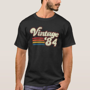 Camiseta Cumpleaños Vintage 1984 Divertido Retro 40 Cumplea