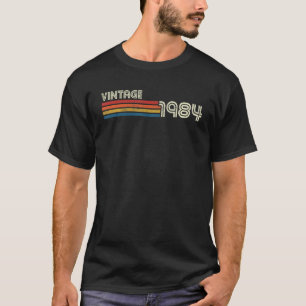 Camiseta Cumpleaños Vintage 1984 Retro 40 Cumple 40 Años