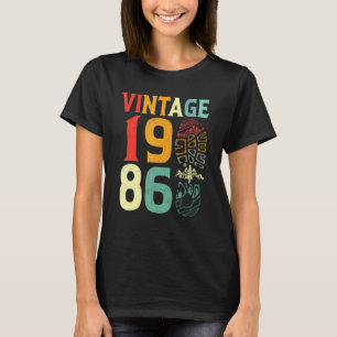 Camiseta Cumpleaños Vintage 1986 36 Años Camping Senderismo