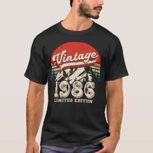 Camiseta Cumpleaños Vintage 1986 Retro 40 Cumpleaños al Air