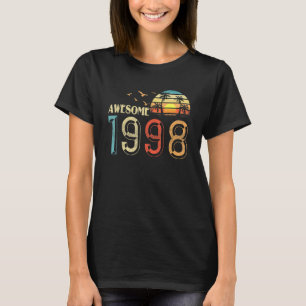 Camiseta Cumpleaños Vintage 1998 Para Hombres Mujeres Bi De