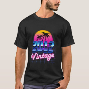 Camiseta Cumpleaños Vintage 2012 13 Años Palma Retro 80's