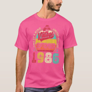 Camiseta Cumpleaños Vintage 36 Increíble Desde Septiembre 1