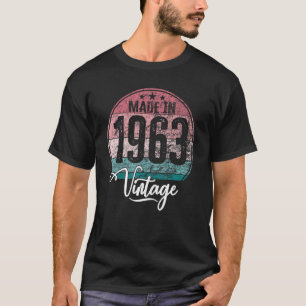 Camiseta Cumpleaños Vintage Año de Cumpleaños 1963 Nacimien