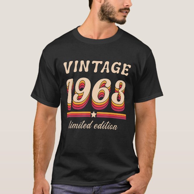 Camiseta Cumpleaños Vintage Cumpleaños Día Retro (Anverso)