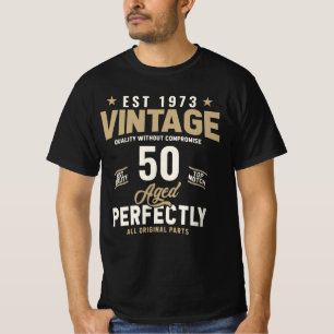 Camiseta Cumpleaños Vintage de Alta Calidad Personalizado