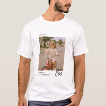 Cumpleaños Vintage Personalizado con Foto de Cualq