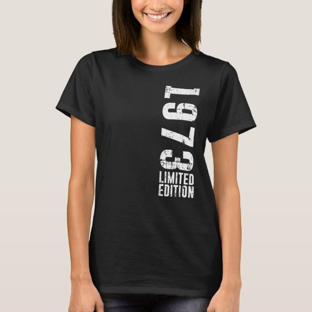Camiseta Cumpleaños y cosecha 1973 (Anverso)