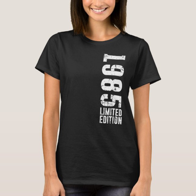 Camiseta Cumpleaños y cosecha 1985 (Anverso)