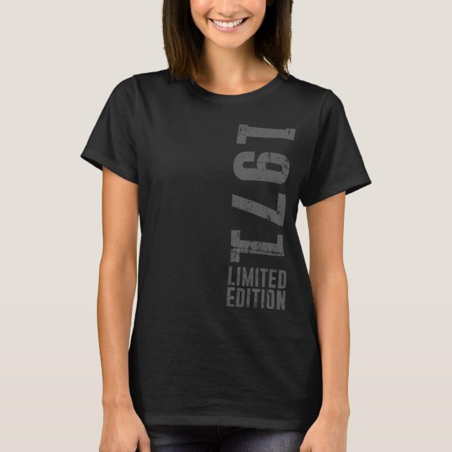 Camiseta Cumpleaños y cosecha nacida en 1971 (Anverso)
