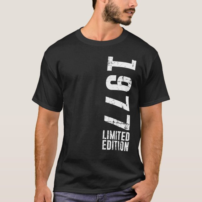 Camiseta Cumpleaños y Vintage 1977 (Anverso)