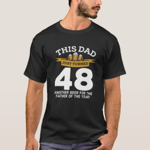 Camiseta Cumplen 48 Abejas Beber A Papá 48 Años Padre G