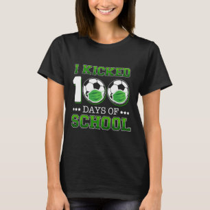 Camiseta Cumplí 100 Días De Colegio Fútbol Con Máscara Faci