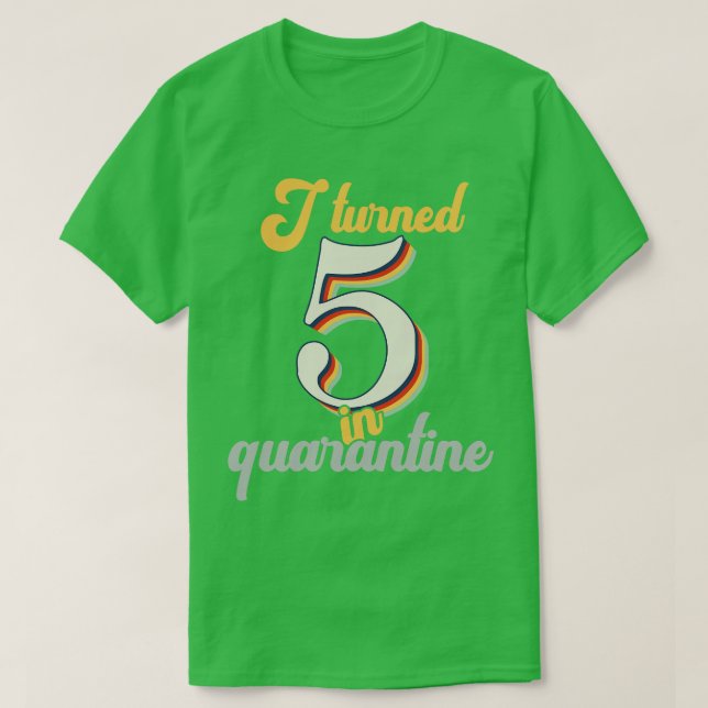 Camiseta Cumplí 5 años en quinto cumpleaños (Diseño del anverso)