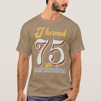 Camiseta Cumplí 75 años en cumpleaños número 75