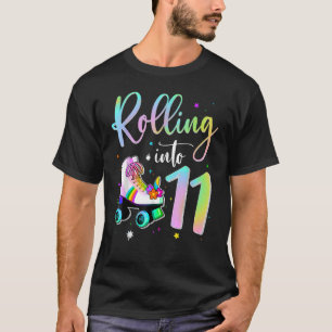 Camiseta Cumpliendo 11 Años Cumpleaños Divertido Patinaje G