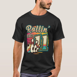 Camiseta Cumpliendo 11 Años Cumpleaños Vintage de Bolos R