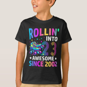 Camiseta Cumpliendo 23 Años Patina Gif Cumpleaños 23