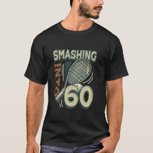 Camiseta Cumpliendo 60 Años Aficionado al Squash Cumpleaños
