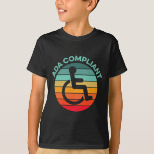 Camiseta Cumplimiento de Accesibilidad Cumple con ADA Ac de