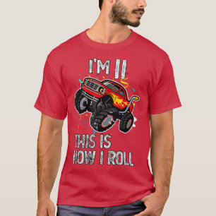 Camiseta Cumplo 11 Así Rueda Cumpleaños 11 Monster Tr
