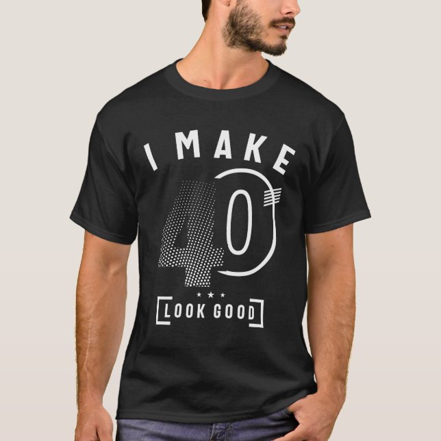 Camiseta Cumplo 40 Años (Anverso)