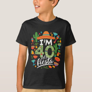 Camiseta Cumplo 40 Fiesta 40 Cumpleaños Cinco De Mayo Bi