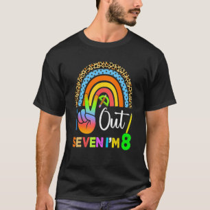 Camiseta Cumplo el octavo cumpleaños de vuelta a la escuela