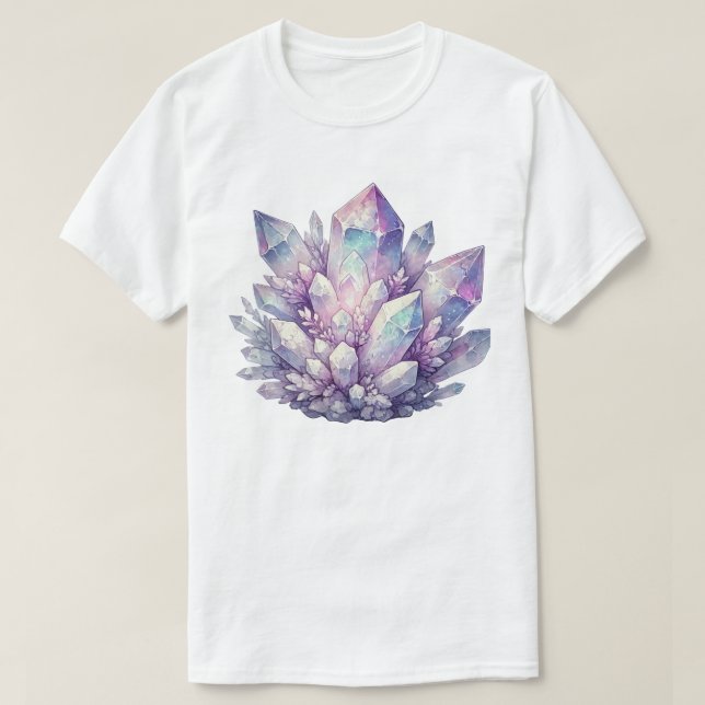 Camiseta Cúmulo de Cuarzo Pastel (Diseño del anverso)