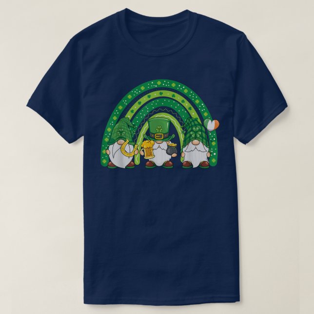 Camiseta Cúmulo de lujuria arcoíris Feliz Día de San Patric (Diseño del anverso)