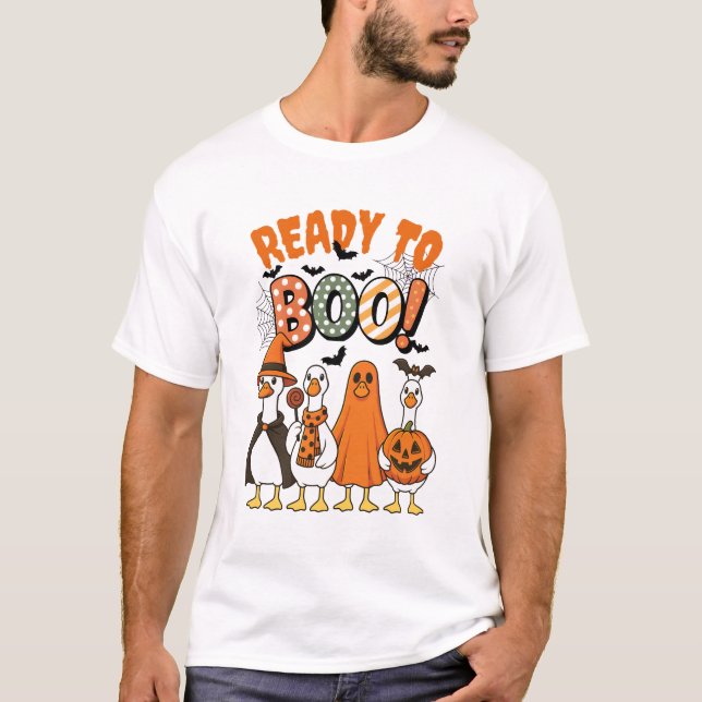 Camiseta Cúmulos divertidos listos para robar Halloween (Anverso)