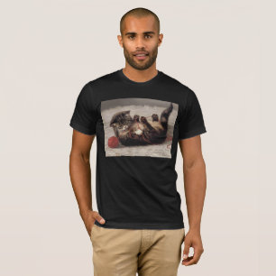 Camiseta Cuna de Gato, Un Gato Jugando Con Una Bola de Esta