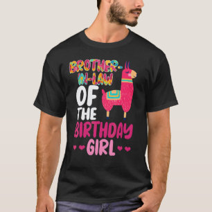 Camiseta Cuñado De La Cumpleañera Llama Cumpleaños Alpaca