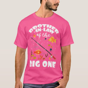 Camiseta Cuñado De La Pesca De Un Cumpleaños De Los Grandes