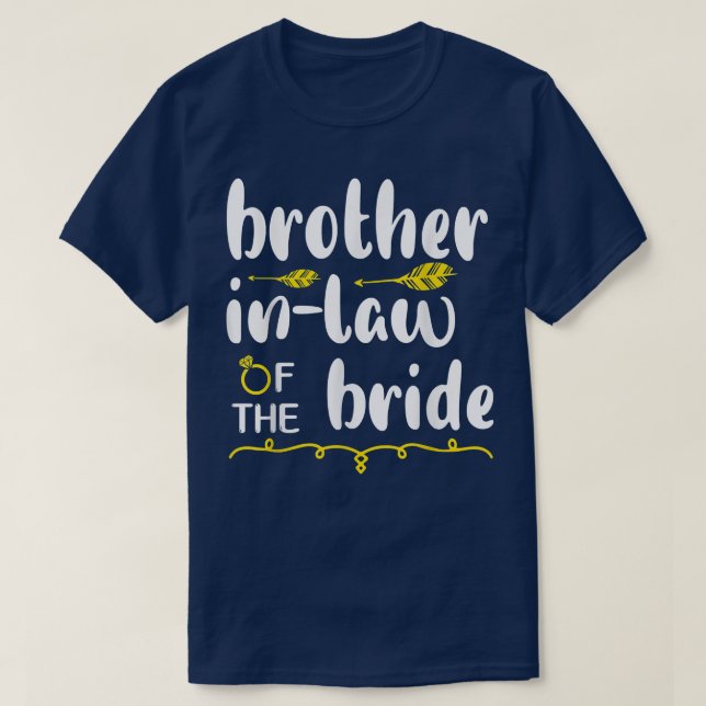 Camiseta Cuñado Del Novio Feliz Boda Ma (Diseño del anverso)