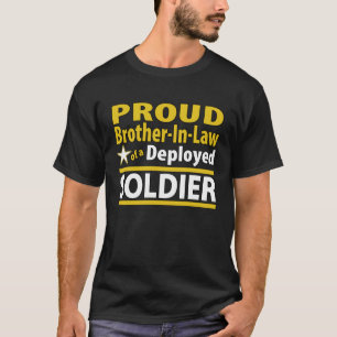 Camiseta Cuñado orgulloso de un soldado desplegado