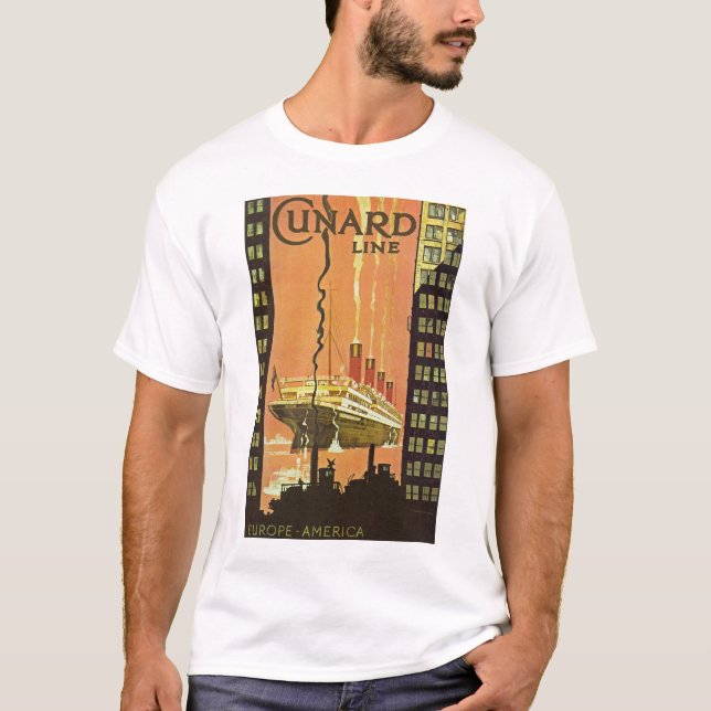 Camiseta Cunard Europa-América (Anverso)