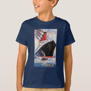 CAMISETA CUNARD OCEAN LINER AQUITANIA
