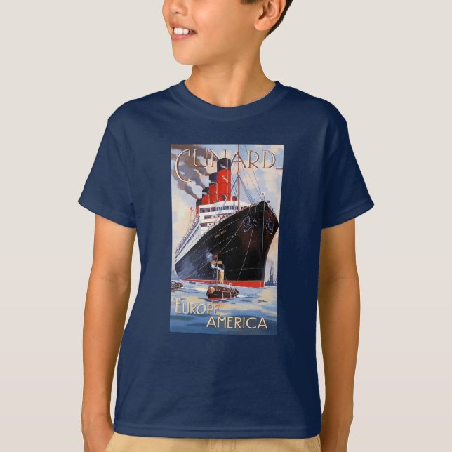 CAMISETA CUNARD OCEAN LINER AQUITANIA (Anverso)