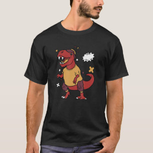 Camiseta Cunco raro hipster Dinosaurio T-Rex animal para ho