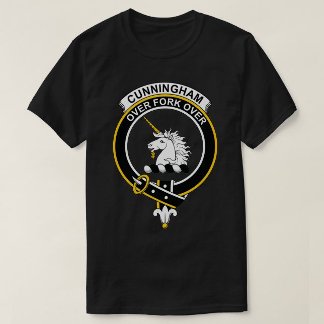 Camiseta Cunningham Escudo Tartan Clan Scottish Clan (Diseño del anverso)