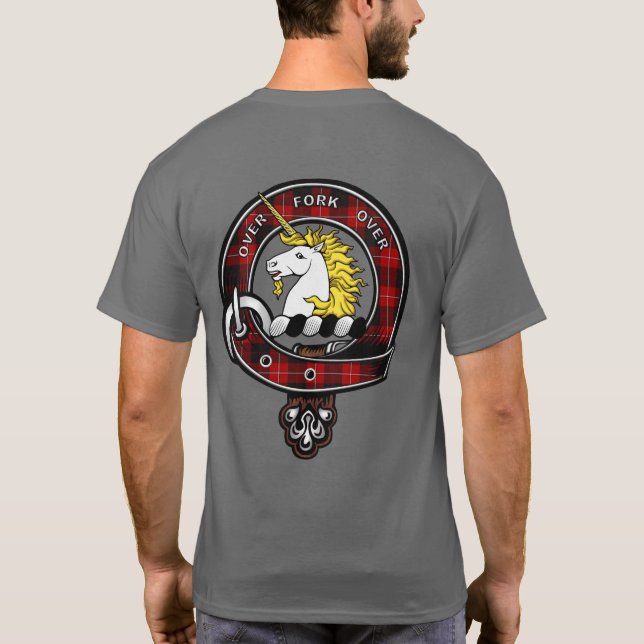 Camiseta Cunningham Tartan Clan Badge T-Shirt (Reverso)